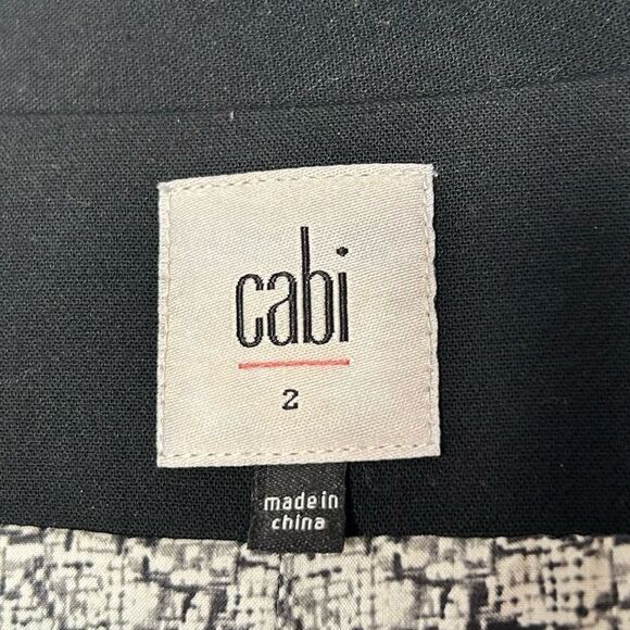 CAbi Abbott Jacket Brass Button Billow Sleeve 3027 size 2 - Picture 6 of 7